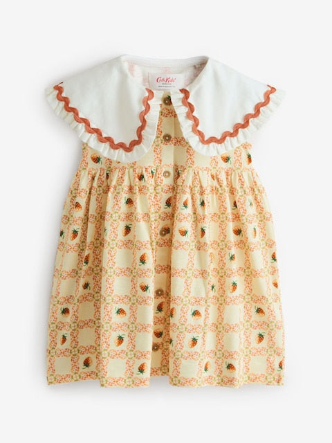 Yellow Cath Kidston Short Sleeve Collared Dress (3mths-7yrs)