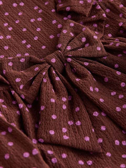 Brown Tiered Summer Dress (3mths-7yrs)