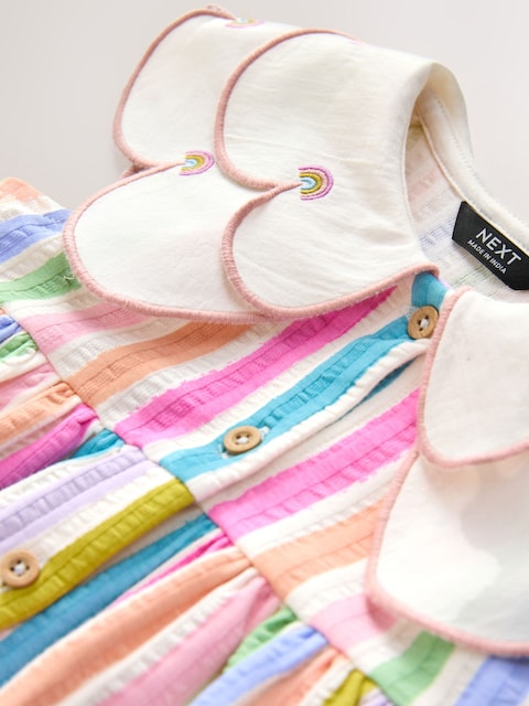 Rainbow Collared Summer Dress (3mths-7yrs)