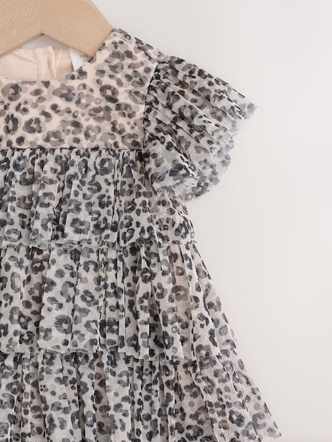 Leopard Print Baby Mesh Dress (0mths-2yrs)