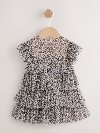 Leopard Print Baby Mesh Dress (0mths-2yrs)