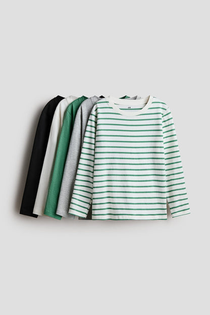 5-pack cotton jersey tops
