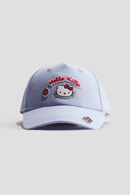Motif-detail cotton cap