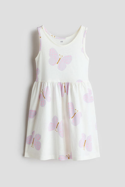 Patterned cotton dress