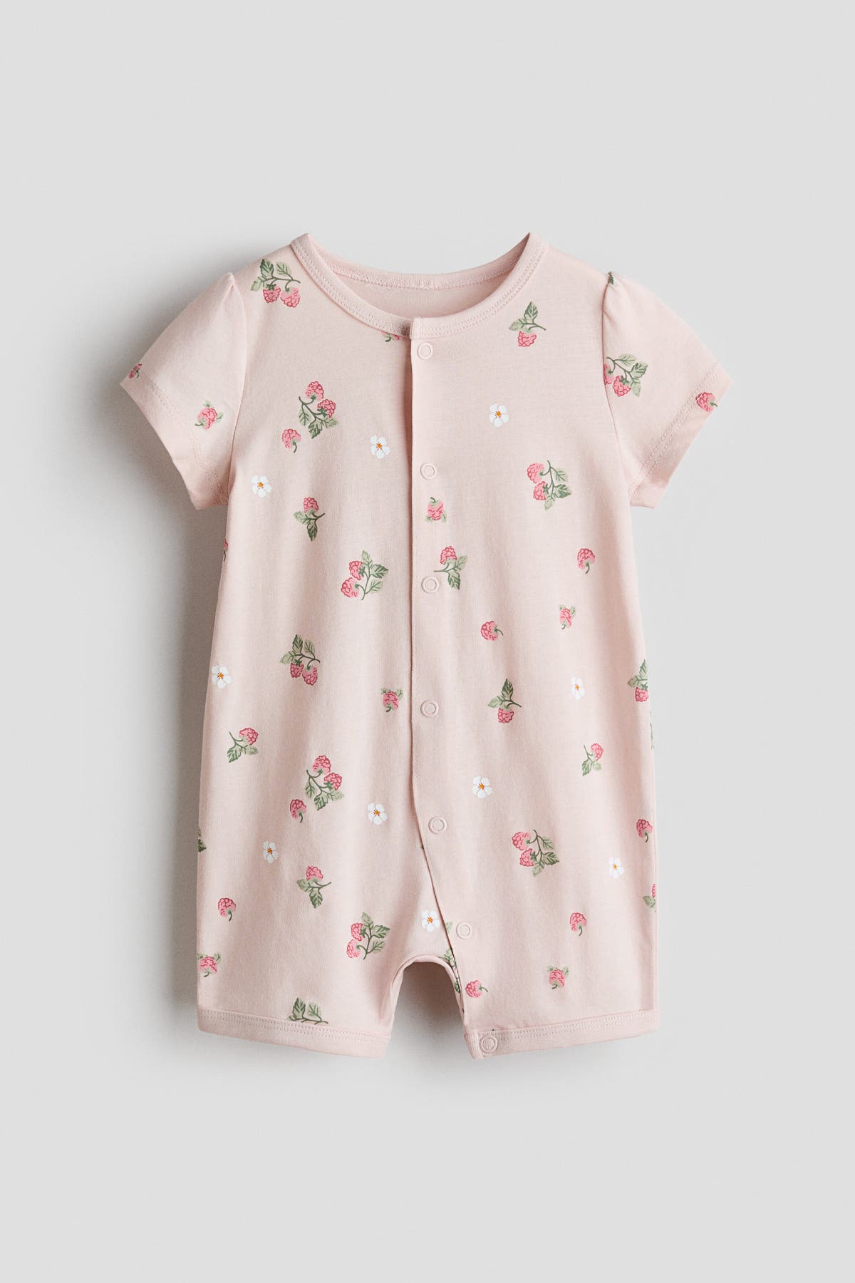 Short cotton sleepsuit