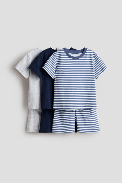 3-pack cotton pyjamas
