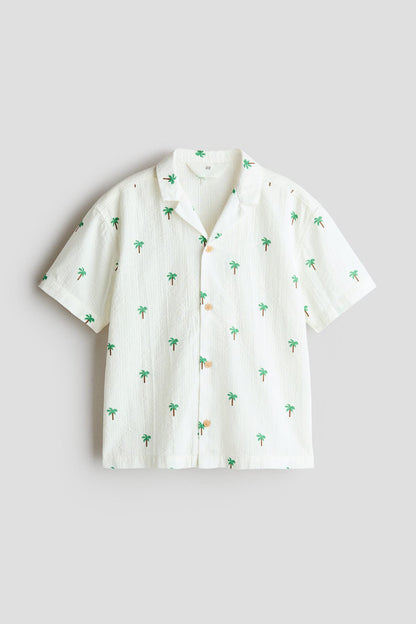 Seersucker resort shirt