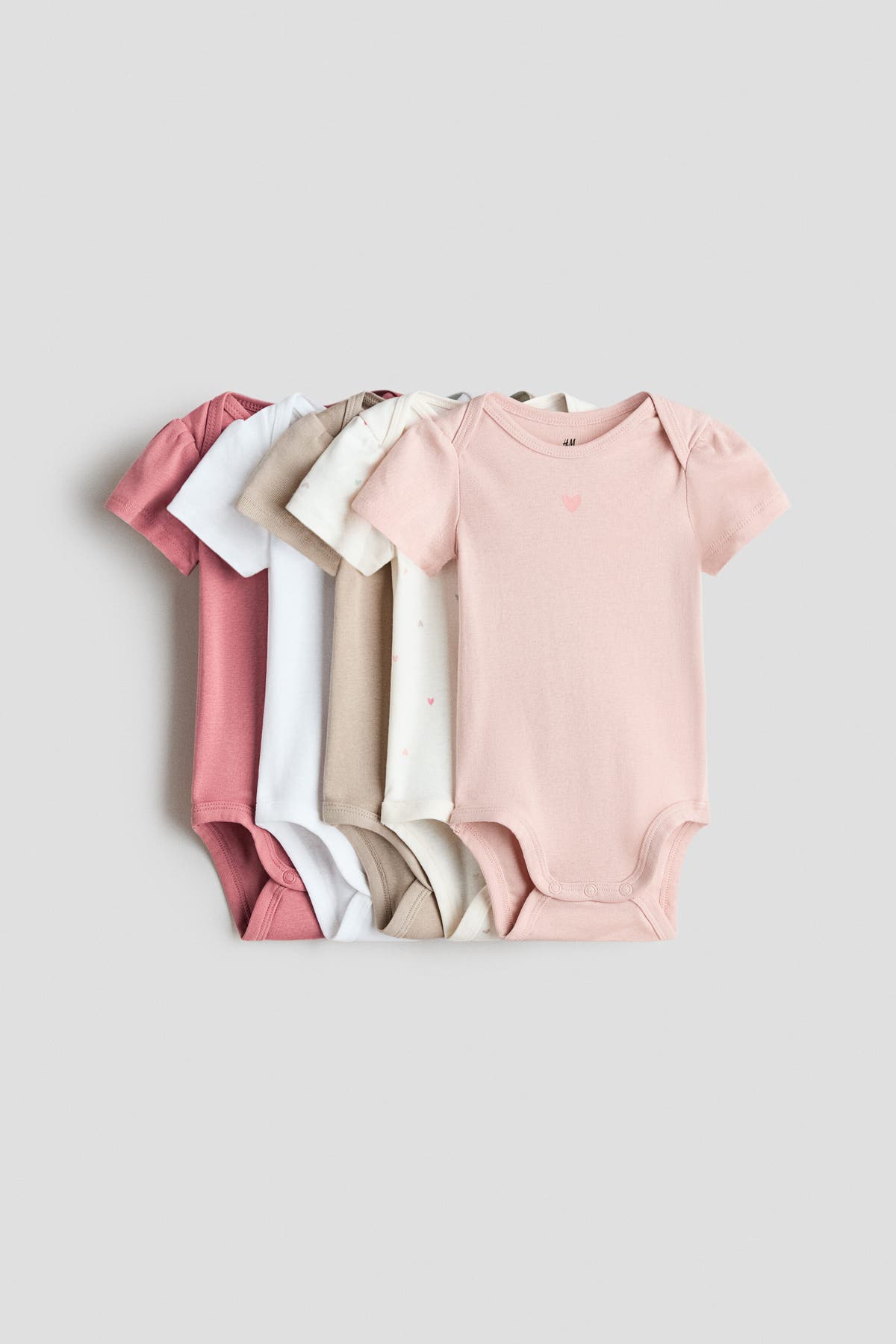5-pack cotton bodysuits