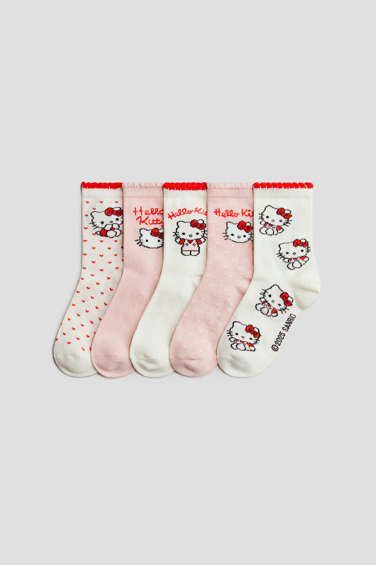 5-pack motif-detail socks