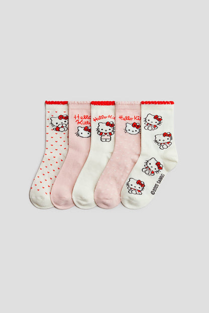 5-pack motif-detail socks