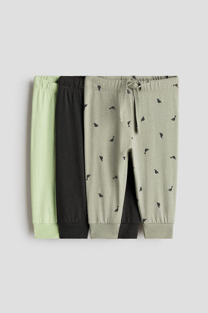 3-pack cotton jersey joggers