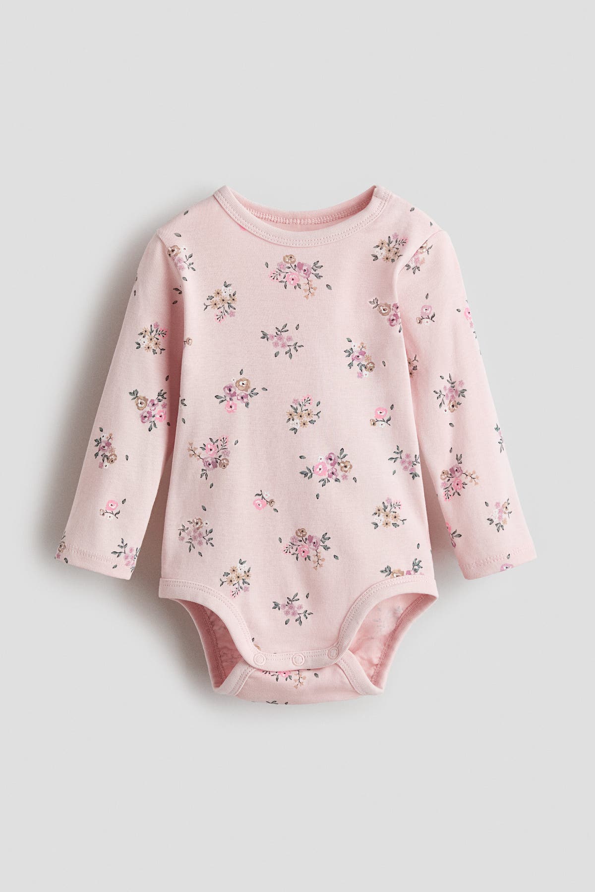 Printed cotton bodysuit