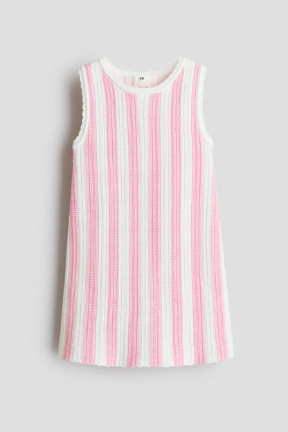 Textured cotton dress