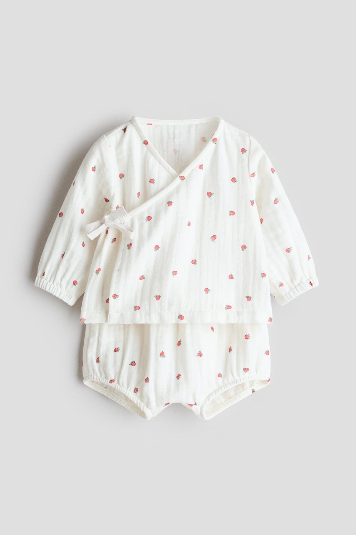 2-piece wrapover muslin set