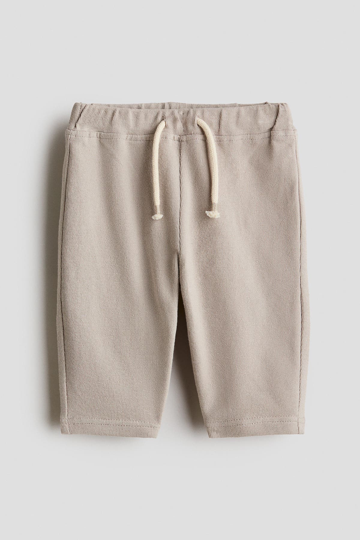 Textured jersey trousers