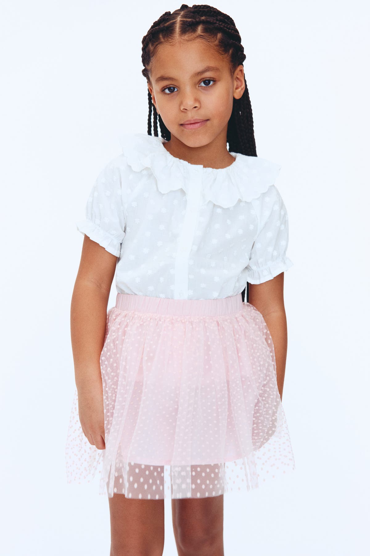 Glittery tulle skirt