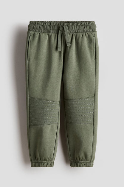Reinforced-knee joggers