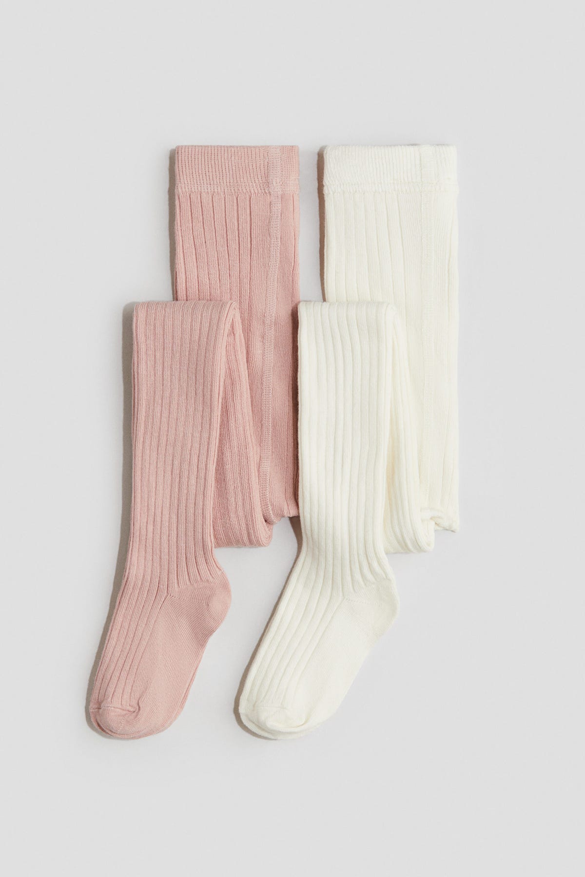 2-pack rib-knit tights