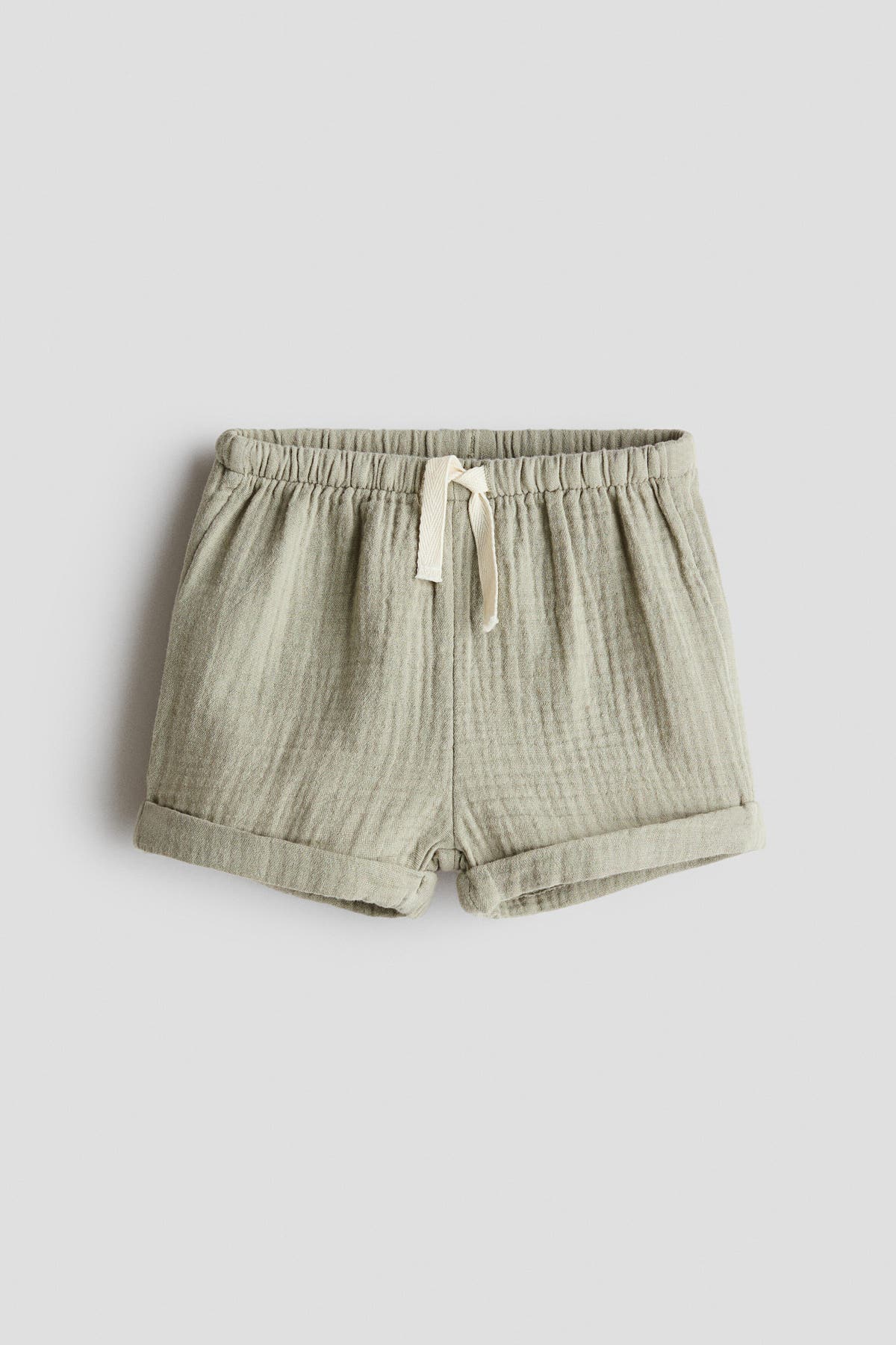 Cotton muslin shorts