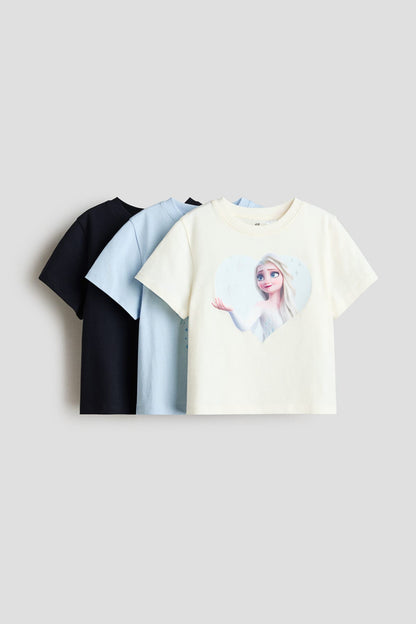 3-pack printed jersey tops