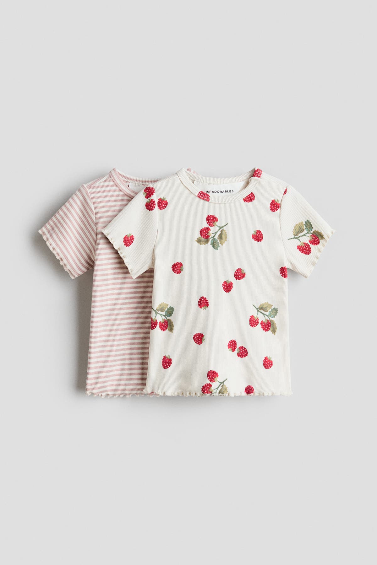 2-pack ribbed cotton tops