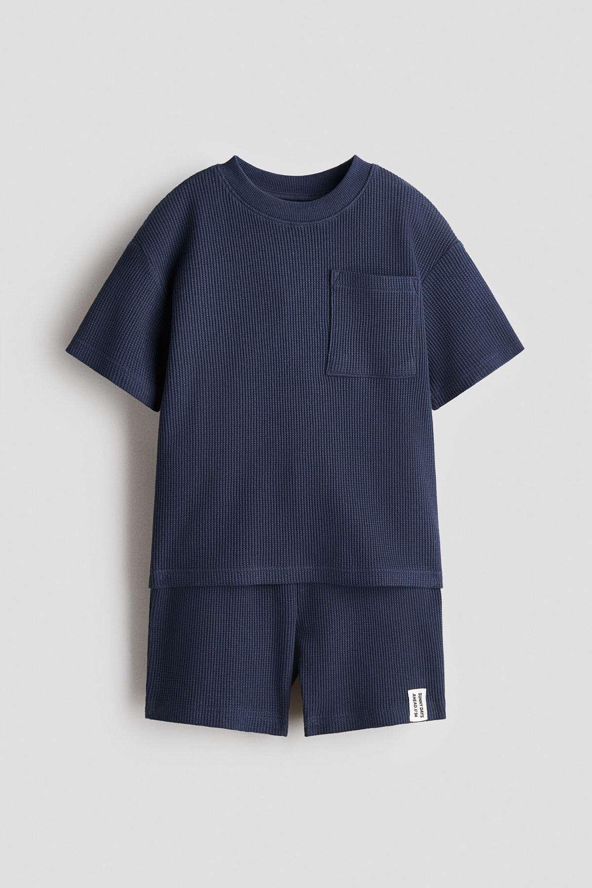 2-piece waffled cotton set