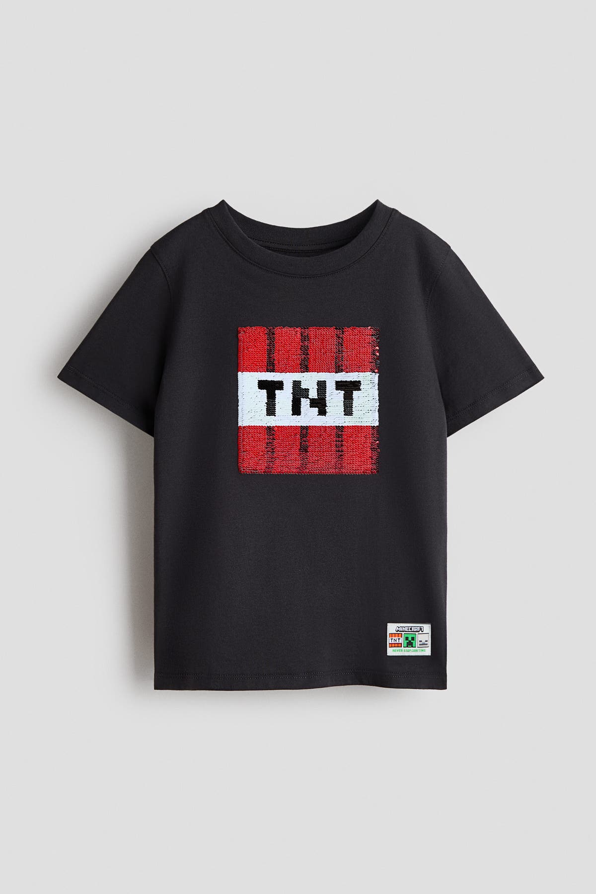 Reversible sequin T-shirt