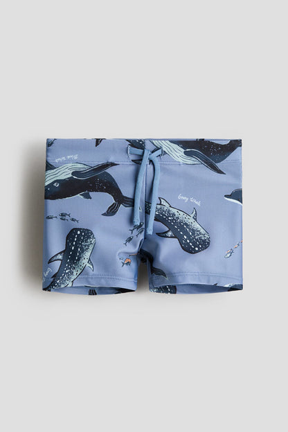 Printed swimming trunks
