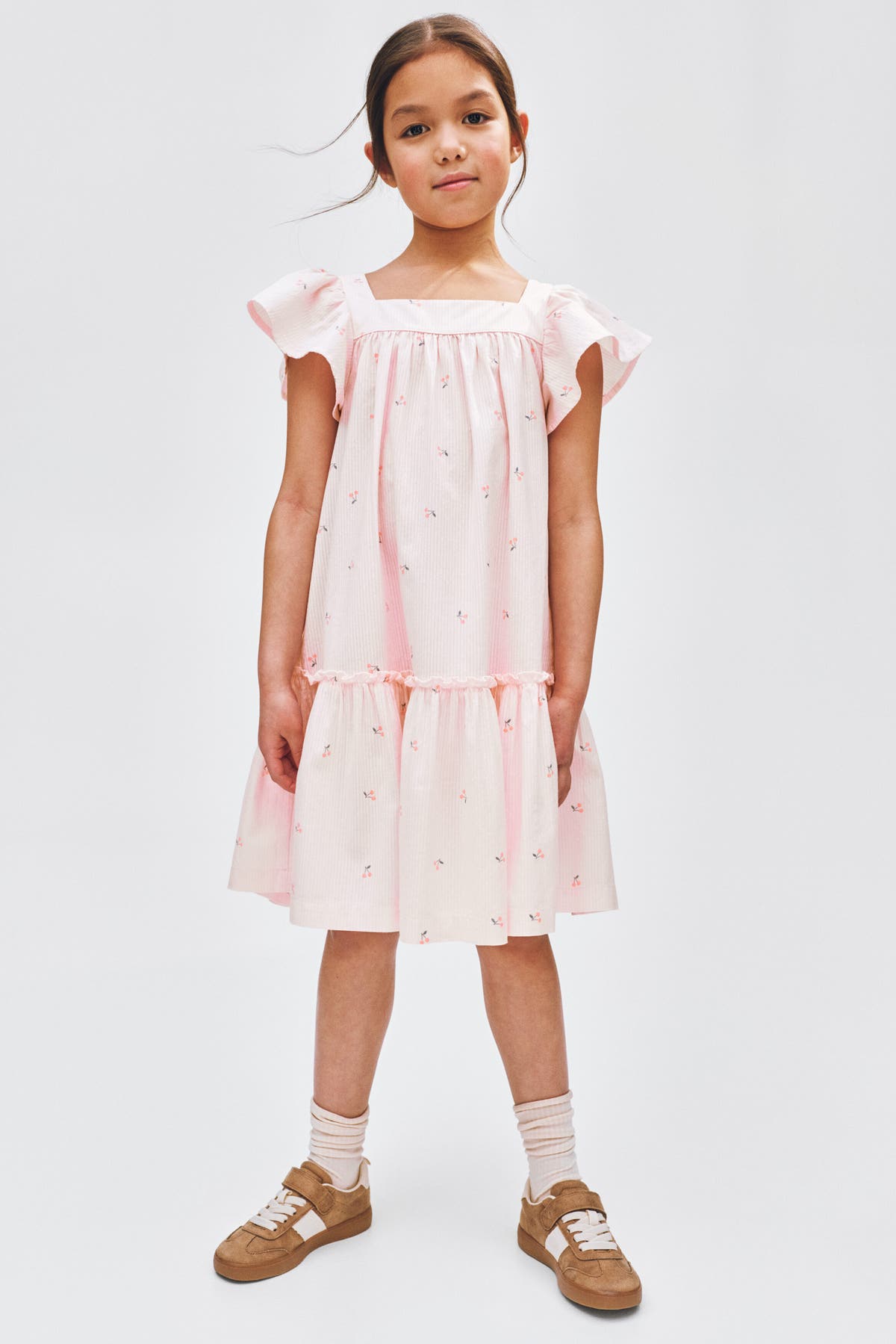 Flared cotton dress