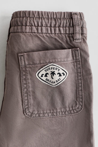Cotton twill shorts
