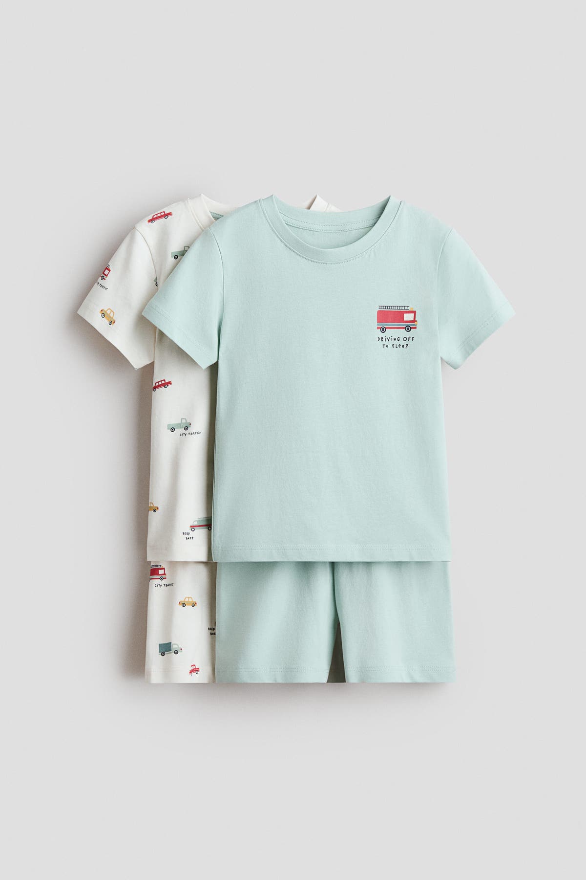 2-pack printed cotton pyjamas