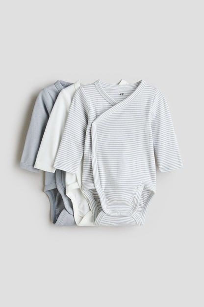3-pack long-sleeved bodysuits