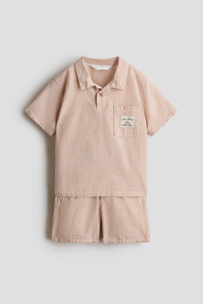 2-piece cotton seersucker set