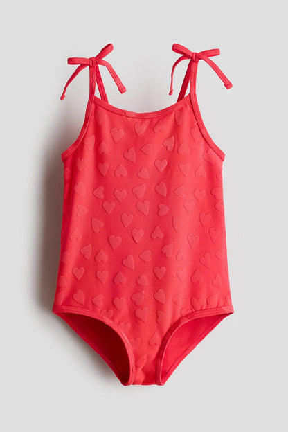 Texture-pattern swimsuit