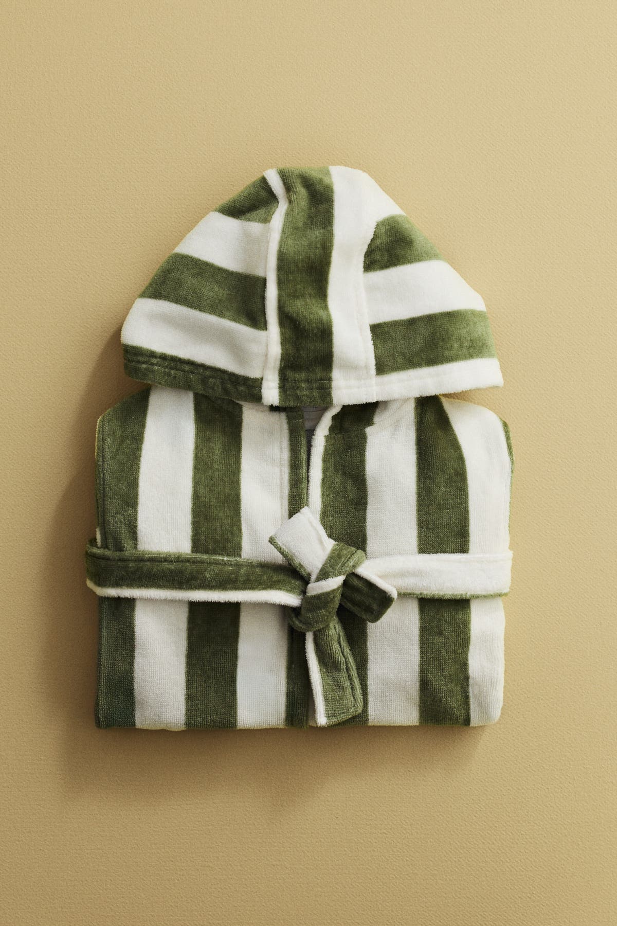 Cotton terry dressing gown