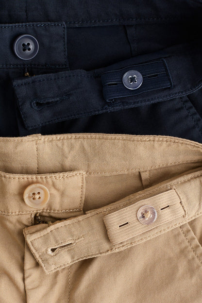 2-pack cotton twill chinos