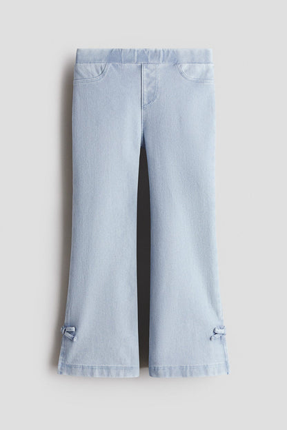 Denim-look flared jeggings
