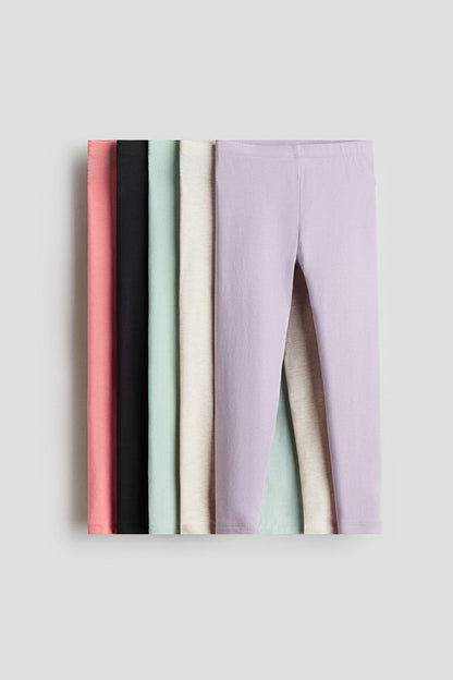 5-pack jersey leggings