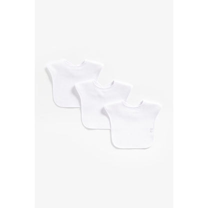 Mothercare Waffle/Terry Reversible Bibs - 3 Pack